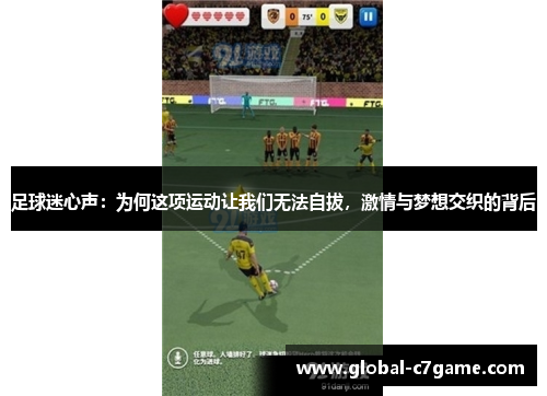 足球迷心声：为何这项运动让我们无法自拔，激情与梦想交织的背后